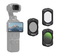 SMALLRIG Juego de filtros magnéticos ND y CPL y efecto para DJI Osmo Pocket 4/3-3 unidades CPL 1/4 de difusión negra variable ND2-32 filtros accesorios, vidrio óptico HD multicapa - 5832