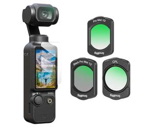 SMALLRIG Juego de Filtros Magnéticos para dji Osmo Pocket 4/3, Filtro de Difusión Negro, Filtro de Difusión Blanco, Filtro Multicapa CPL y Protector de Pantalla 4775