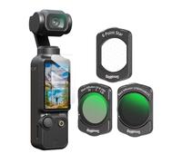 SMALLRIG Juego de Filtros Magnéticos para dji Osmo Pocket 4/3, Incluye Filtro de Difusión Negro de 1/4, ND16 y CPL, Filtro VND, Filtro de Estrella de 6 Puntas y Protector de Pantalla - 5122