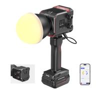 SMALLRIG Juego de luces LED RC 100B COB con mango de batería de 73 Wh, 45 min de autonomía, placa de batería incorporada, 97+ CRI, 2700K-6500K, control de aplicaciones, ultraportátil para fotografía