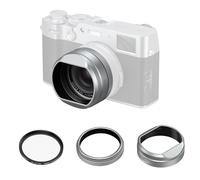 SMALLRIG Kit de filtro UV con protección solar para FUJIFILM X100VI/X100V, filtro UV con 99% de transmisión de luz, antideslumbrante y anti-fantasmas, plata 5851