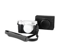 SMALLRIG Kit de Funda de Cuero para FUJIFILM X100VI, Incluye Media Funda, Funda Abatible y Correa, Cuero Auténtico, Protector y Portátil, Negro - 5622