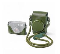 SMALLRIG Kit de Funda de Cuero Retro para FUJIFILM X Half - Incluye Estuche Semi-Cuero, Bolsillo para Tarjetas y Correa Tejida, Protección Portátil (Verde) - 5220
