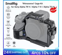 SmallRig-Kit de jaula de "rinoceronte" para Sony Alpha 7R V / A7 IV / A7S III con abrazadera de Cable w Placa de liberación rápida para Arca-Swiss -4308 cage kit 3710