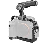 SMALLRIG Kit de Jaula HawkLock para Sony Alpha 7 V/7R V/7 IV, con Asa Superior NATO, Riel NATO, Placa QR para Arca y Clip para HDMI - 6027