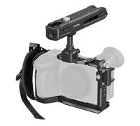 SMALLRIG Kit de Jaula para Sony FX2 con HawkLock - Incluye Mango Superior, Correa de Muñeca y Sujetacables HDMI, Rail NATO/Placa Arca Rápida, Compatible con Mango XLR Original - 5589