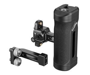SMALLRIG Kit de Mango Lateral Mini Ligero - Roscas 1 4 20 y Pinza NATO, Capacidad 10kg 22lb, Empuñadura Ergonómica Ajustable Arriba Abajo para Mano Izquierda o Derecha - 5532