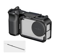 SMALLRIG Kit de mango para DJI Osmo Action 6 con jaula de metal, mango de fotografía callejera para DJI, jaula Action 6 con disparador, zapata fría, muñequera, cubierta de lente, orificio roscado 1/4