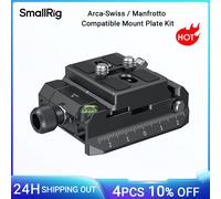SmallRig-Kit de placa de montaje Universal Arca-Swiss, altura ajustable, abrazaderas de varilla integradas de 15mm para Follow Focus, soporte de lente de caja mate 4233