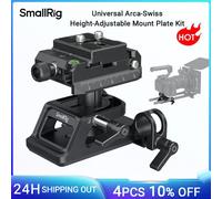SmallRig-Kit de placa de montaje Universal Arca-Swiss, altura ajustable, abrazaderas de varilla integradas de 15mm para Follow Focus, soporte de lente de caja mate 4233