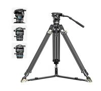 SmallRig Kit de trípode profesional de cabeza fluida 4465