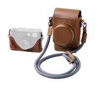 SMALLRIG Kit Estuche Retro para FUJIFILM X Half, Marrón - 5218 | Funda Cuero Completa con Estuche Semi-Rígido, Bolsillo Tarjetas