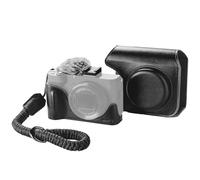 SMALLRIG Kit Funda Cuero para Canon PowerShot V1, Negro - 5386 | Media Funda, Funda Abatible, Correa Muñeca, Antiviento, Portátil