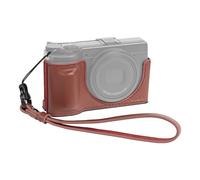 SMALLRIG Kit Funda Cuero para RICOH GR IV/III/IIIx/HDF, Rojo - 5678 | Estilo Vintage de Media Cuerpo, con Correa de Hombro
