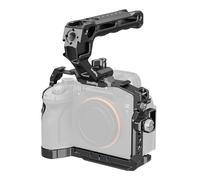SMALLRIG Kit Jaula Básica para Sony Alpha 7 V/7R V/7 IV - 6025 | Placa Liberación Rápida para Arca, Asa Superior y Clip HDMI