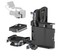 SMALLRIG Kit Plegable de Placa de Batería V-Mount Pro, con Placa QR para Arca, Soporte Protector de Pantalla y Clip para Cables, Rig Compacto para Cámaras Mirrorless/DSLR, para Baterías V-Mount - 5315