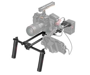 SMALLRIG Kit Universal de Soporte de Hombro para Cámara, 40 cm, Sistema de Varilla Extendida de 15 mm, Estabilizador para Videocámara DSLR y Hacer Películas
