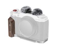 SmallRig L-Shape Mount Plate with Wooden Handle for FUJIFILM X-M5 (Silver) 5261