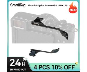 SmallRig L10 Thumb Grip con Cubierta de Zapata Caliente para Panasonic L10, Apoyamuñecas con Almohadillas de Silicona Integradas y Ranura Desmontable para Cámaras 5703 Sliver 5703