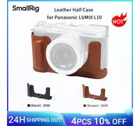 SMALLRIG Kit de Media Funda de Cuero para Panasonic LUMIX L10, Incluye Funda Protectora de Estilo Retro y Correa para el Hombro, Orificio roscado de 1/4"-20, Compatible con trípodes (marrón) - 6275