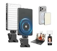 SMALLRIG Luz LED Magnética M3 con Clip, 120 Leds, 2700K-6500K - 5505 | Batería 2000mAh, CRI90+, Luz de Relleno para iPhone, iPad, Cámaras, Azul Tinta