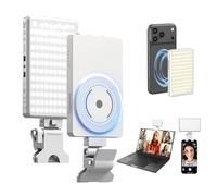 SMALLRIG Luz LED Magnética M3 con Clip, 120 Leds, 2700K-6500K - 5640 | Batería 2000mAh, CRI90+, Luz de Relleno para iPhone, iPad, Cámaras, Blanco