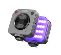 SMALLRIG Luz LED Mini RGBWW P108 Neo, Luz Portátil para Fotografía, con Zapata Fría, CRI95+, 2500K-6500K, Batería 1500mAh, Gris Nebulosa - 5821