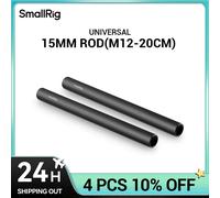 SmallRig 15mm varillas de aleación de aluminio negro 2 piezas M12 8 pulgadas
