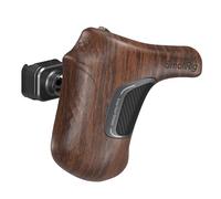 SmallRig Mango giratorio de madera izquierdo con abrazadera NATO y riel OTAN, capacidad de carga de hasta 15 kg, rotación de un solo toque, ajuste de ángulo de 360°, diseño antideslizante