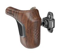 SMALLRIG Mango giratorio recto de madera con pinza y carril NATO, capacidad de carga de hasta 15 kg, rotación de una tecla, ajuste de ángulo de 360°, diseño antideslizante - 5192