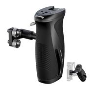 SmallRig Mango lateral giratorio con botón pulsador con tornillos de 1/10.2 cm-20, para mano izquierda y derecha, mango lateral giratorio de 360° con silicona antideslizante, carga máxima de 15 kg