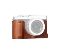 SMALLRIG Media Funda para Panasonic LUMIX L10, Funda Protectora de Cuero Genuino Estilo Retro con Agarre Frontal, Compatible con la mayoría de trípodes, marrón - 5699