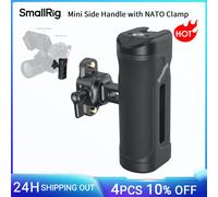 SmallRig Mini Empuñadura Lateral con Abrazadera NATO, Agarre Ligero para Cages con Riel NATO para Sony y DSLR, Ajustable Verticalmente -5947 Handle 5947