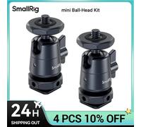SmallRig-mini Kit de soporte de montaje de cabeza esférica con zapata fría extraíble (2 piezas), rotación de 360 ° y cabezal de bola inclinable de 135 °, carga de 1,5 kg, 2948B mini Ball-Head Kit
