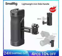 SMALLRIG Mini Manija Lateral para Orificios Roscados de 1/4"-20, Manija Portátil para Cámara para Mano Izquierda o Derecha, Cámara con Zapata Fría Incorporada y Orificio Roscado - 4755