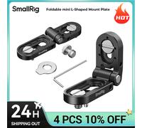 SmallRig Mini placa de montaje plegable en forma de L, compacta y portátil, amplia compatibilidad, se adapta a orificios roscados de 1/4"-20 y 3/8"-16 Mount Plate MD5712