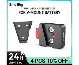SmallRig-minikit de montaje portátil con bloqueo en V, montaje ligero de liberación rápida con 2 orificios de montaje 1/4-20 para batería de montaje en V, MD2801