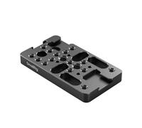 SMALLRIG Placa de Extensión, Placa de Montaje Multifuncional con Orificios Roscados de 1/4" y 3/8", Soportes de Zapata Fría y Orificio de Ubicación de 3/8"-16 para ARRI, Accesorios DSLR - 4887