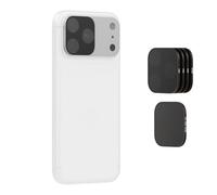 SmallRig ND/Kit de filtro de niebla negra para iPhone 17 Pro Max, paquete | Incluye filtros 1/4 Black Mist, ND2, ND4, ND8, ND16, ND32, soporte de base magnética, paquete de 6, plateado