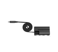 SMALLRIG NP-F550 USB-C - Batería ficticia para Sony NP-F, cable magnético | Fuente de alimentación continua para NP-F970 F750 F570 F550, para batería de montaje en V, luces LED, monitores
