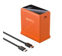 SMALLRIG NP-F970 10500mAh Batería para Sony NP-F970/F750/F550 PD 36W - 4576 | Carga completa en USB-C 3.5H con Pantalla OLED en color Naranja. Compatible con Monitor, Luz de Video LED y Videocámara