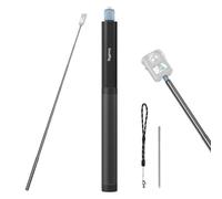 SMALLRIG Palo Selfie Extensible 150cm Invisible para Insta360 X5/X4/X3/X2, para dji OSMO 360, para Cámaras Action Panorámicas con Roscas 1/4"-20, Pica de Tierra y Correa de Muñeca - 5270