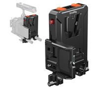 SMALLRIG Placa adaptadora de batería inteligente de montaje en V con abrazadera de doble varilla de 15 mm 5881