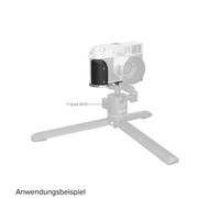 SmallRig Placa de montaje en forma de L con empuñadura de silicona para FUJIFILM X half plata