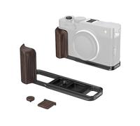SMALLRIG Placa de montaje en forma de L con mango de madera para FUJIFILM X-E5 (negro 6237)