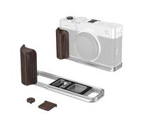 SMALLRIG Placa de montaje en forma de L con mango de madera para FUJIFILM X-E5 (plateado) 6236