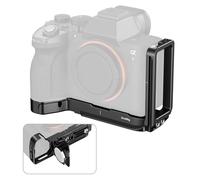 SMALLRIG Placa de Montaje en L para Sony Alpha 7 V/7R V/7 IV, Ranura para AirTag, Placa Lateral Retráctil 24mm, Placa QR para Arca-Swiss, Disparo Vertical y Horizontal - 6034