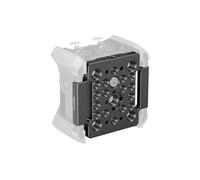 SMALLRIG Placa de Montaje para Grabadora Zoom F3 con Orificios Roscados de 1/4"-20, Orificios Roscados de 3/8"-16 y Orificio de Ubicación para ARRI, con Velcro y Bolsa de Almacenamiento - MD4883