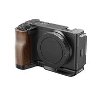 SMALLRIG Placa en Forma de L con Mango de Madera para Sony ZV-E10 II, Placa de Liberación Rápida Incorporada para Arca, Orificios de 1/4"-20-4864