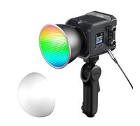 SMALLRIG RC 100C RGBWW LED Video Light, con App Control, 100W Mini COB Iluminación de Salida Continua, Foco de Mano 2700-10000K/CRI 96+/TLCI 98+/12 Efectos, 11000Lux/1m, Versión Pro Azul Tinta, 5380